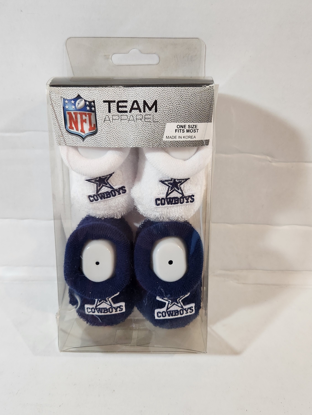 Team Apparel Dallas Cowboys Infant Socks & Booties - White & Navy